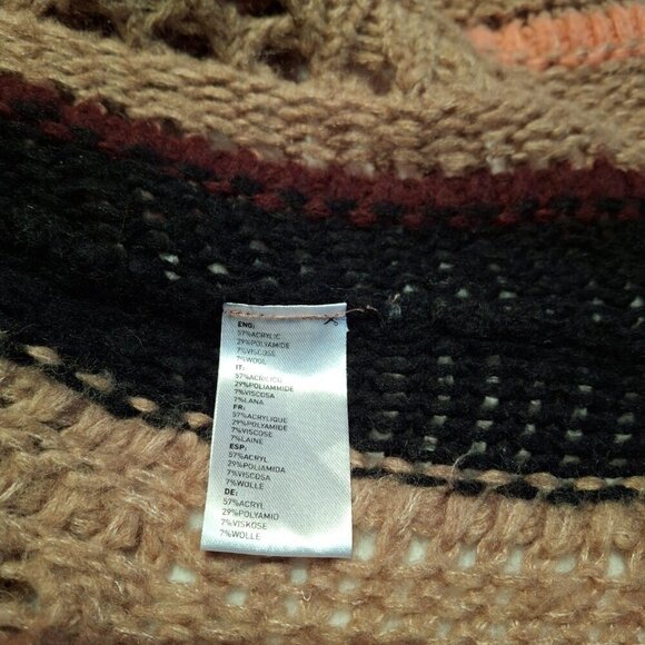 Anonyme Designers Crochet Cardigan Sz M/L Wool Colorful 70s Hippie Retro Boho - Picture 12 of 16